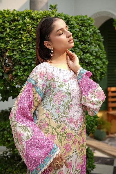 Maryams | Lawn Edit 26 | Lily-Brand:Maryams-Type:Ladies Clothes-Off White-Lawn-House of Maryam- Buy in UK, USA