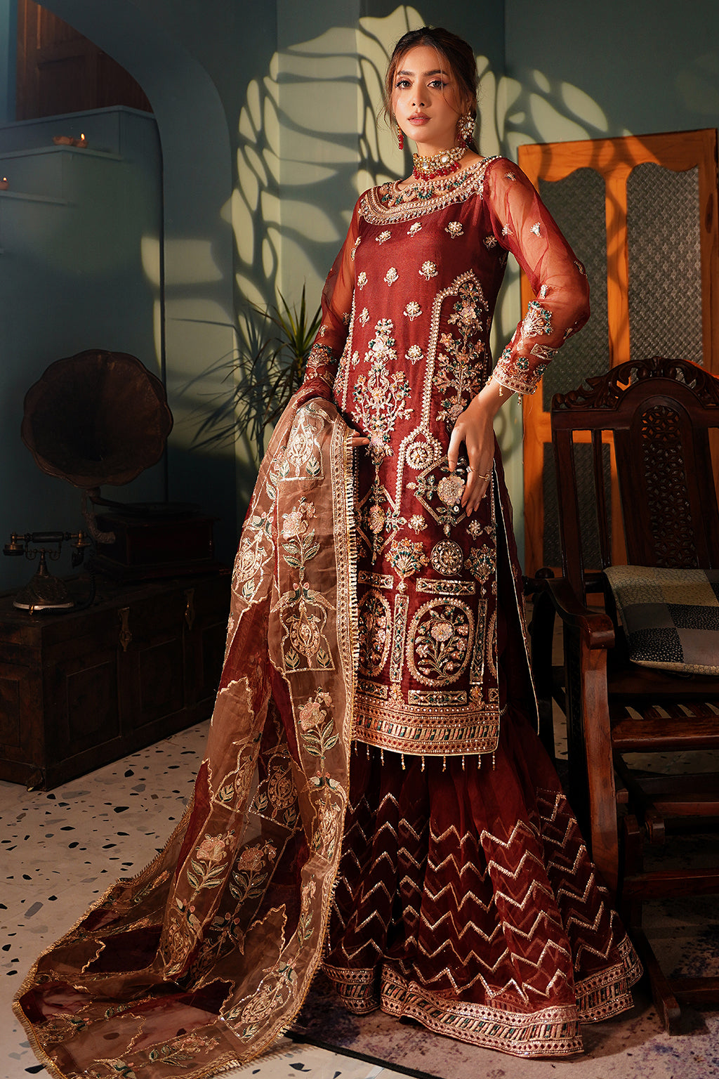 Maryams | Reet Formals | R-101 by Designer Maryams - House of Maryam - Pakistani Designer Ethnic Wear in {{ shop.shopifyCountryName }}