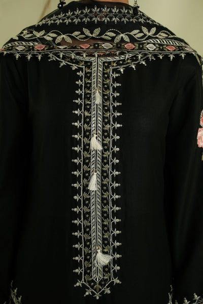 Maryams | Summer Bloom | Flora-Brand:Maryams-Type:Ladies Clothes-Black-Cotton-House of Maryam- Buy in UK, USA