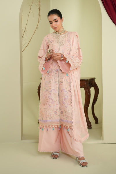 Maryams | Summer Bloom | Serene-Brand:Maryams-Type:Ladies Clothes-Pale Pink-Cotton-House of Maryam- Buy in UK, USA