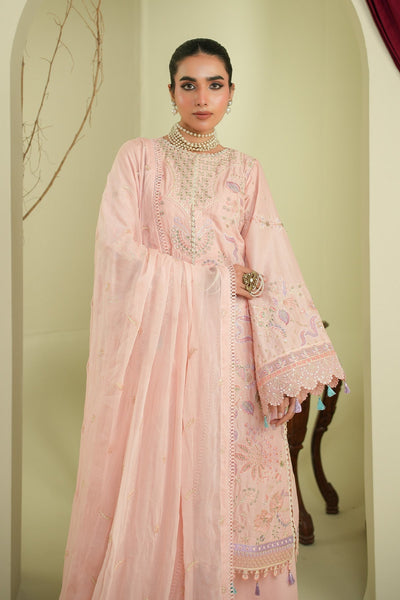 Maryams | Summer Bloom | Serene-Brand:Maryams-Type:Ladies Clothes-Pale Pink-Cotton-House of Maryam- Buy in UK, USA