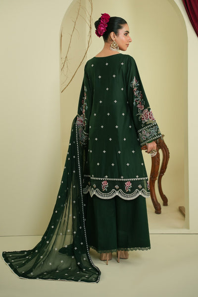 Maryams | Summer Bloom | Veil-Brand:Maryams-Type:Ladies Clothes-Dark Green-Cotton-House of Maryam- Buy in UK, USA