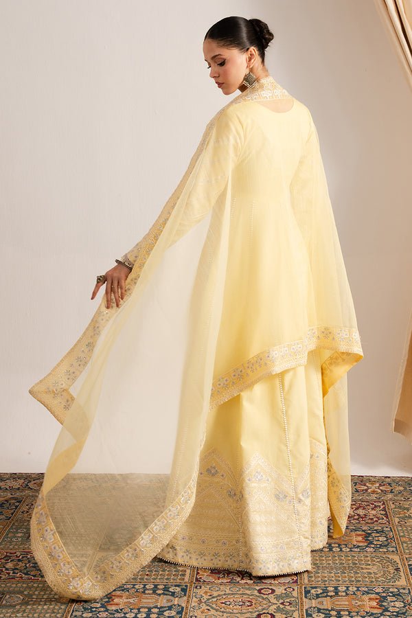 Maryum N Maria | Dali Luxe | AALIYAH - MS50292-Brand:Maryum N Maria-Type:Ladies Clothes-Yellow-Lawn-House of Maryam- Buy in UK, USA