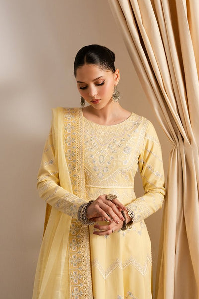 Maryum N Maria | Dali Luxe | AALIYAH - MS50292-Brand:Maryum N Maria-Type:Ladies Clothes-Yellow-Lawn-House of Maryam- Buy in UK, USA