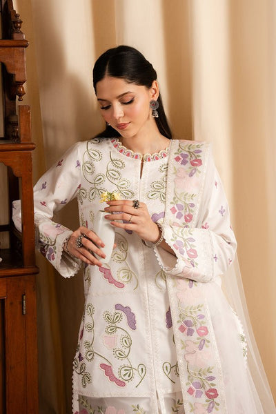 Maryum N Maria | Dali Luxe | CECILIA - MS50294-Brand:Maryum N Maria-Type:Ladies Clothes-White-Lawn-House of Maryam- Buy in UK, USA
