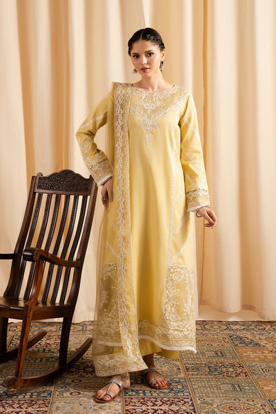 Maryum N Maria | Dali Luxe | JUNE - MS50297-Brand:Maryum N Maria-Type:Ladies Clothes-Yellow-Lawn-House of Maryam- Buy in UK, USA