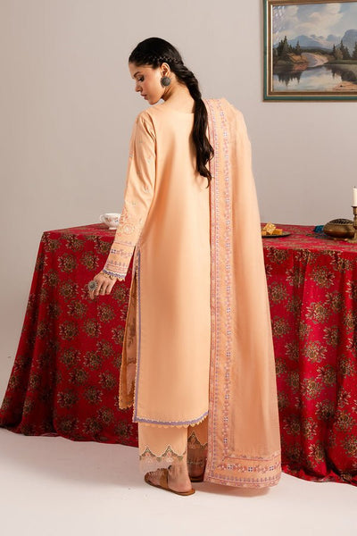 Maryum N Maria | Dali Luxe | ODETTE - MS50293-Brand:Maryum N Maria-Type:Ladies Clothes-Peach-Lawn-House of Maryam- Buy in UK, USA