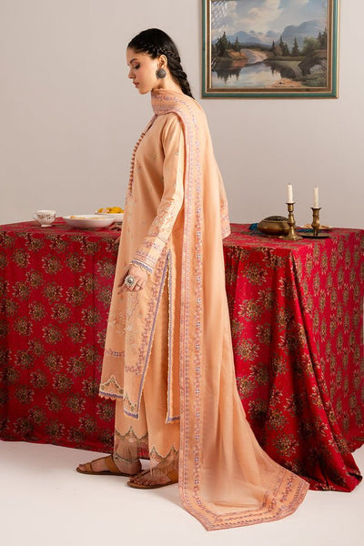 Maryum N Maria | Dali Luxe | ODETTE - MS50293-Brand:Maryum N Maria-Type:Ladies Clothes-Peach-Lawn-House of Maryam- Buy in UK, USA