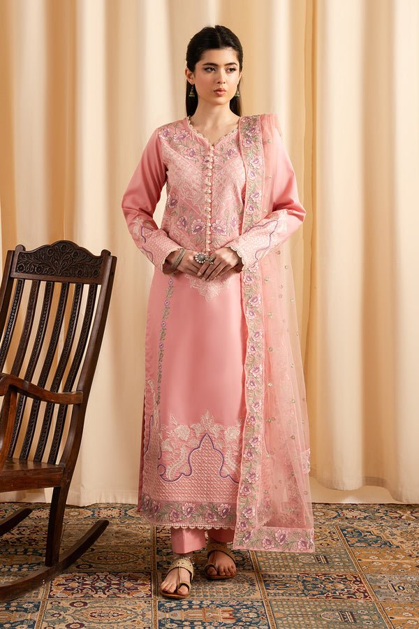 Maryum N Maria | Dali Luxe | PENELOPE - MS50286-Brand:Maryum N Maria-Type:Ladies Clothes-Pink-Lawn-House of Maryam- Buy in UK, USA