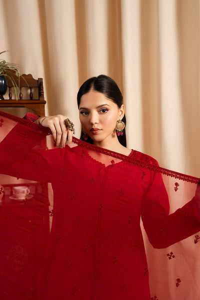 Maryum N Maria | Dali Luxe | VALERIE - MS50290-Brand:Maryum N Maria-Type:Ladies Clothes-Red-Lawn-House of Maryam- Buy in UK, USA