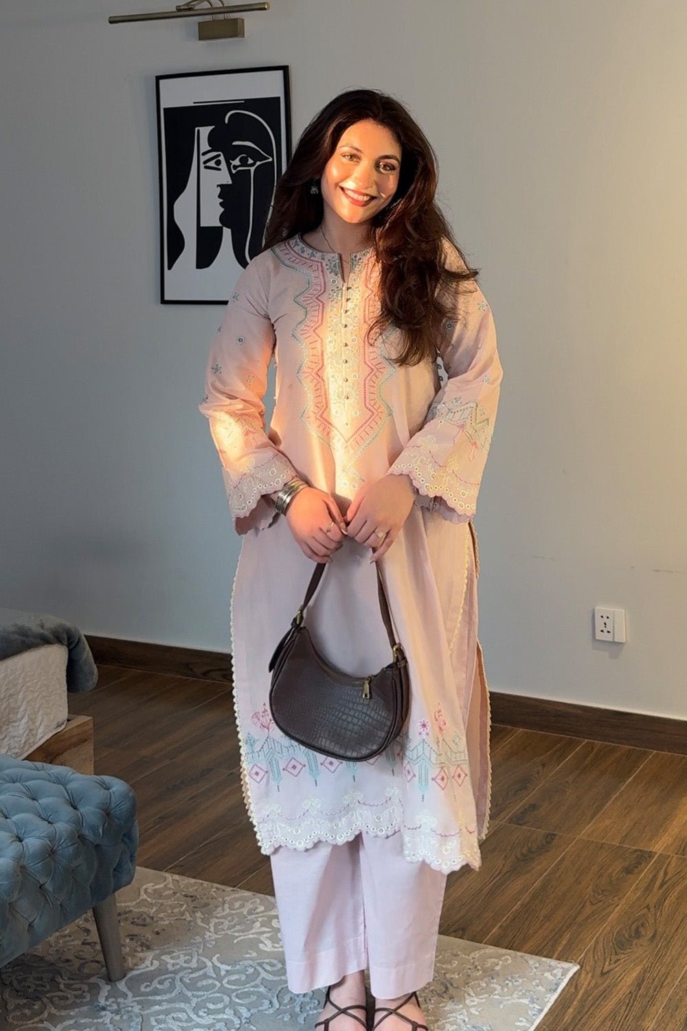 Maryum N Maria | Everywear Casuals | HAZE - MWS6209-Brand:Maryam N Maria-Type:Ladies Clothes-Lilac-Lawn-House of Maryam- Buy in UK, USA