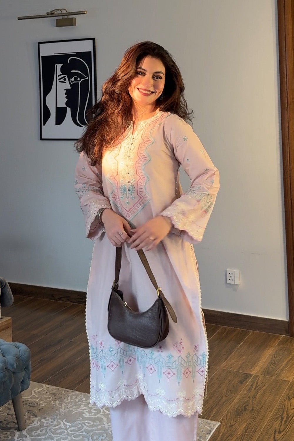 Maryum N Maria | Everywear Casuals | HAZE - MWS6209-Brand:Maryam N Maria-Type:Ladies Clothes-Lilac-Lawn-House of Maryam- Buy in UK, USA