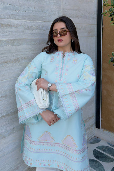 Maryum N Maria | Everywear Casuals | INARA - MWS6208-Brand:Maryam N Maria-Type:Ladies Clothes-Light Blue-Lawn-House of Maryam- Buy in UK, USA