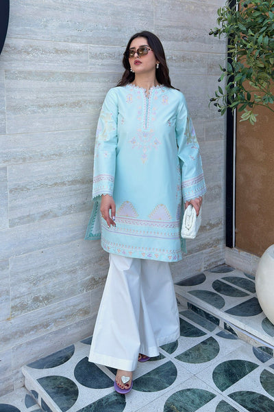 Maryum N Maria | Everywear Casuals | INARA - MWS6208-Brand:Maryam N Maria-Type:Ladies Clothes-Light Blue-Lawn-House of Maryam- Buy in UK, USA
