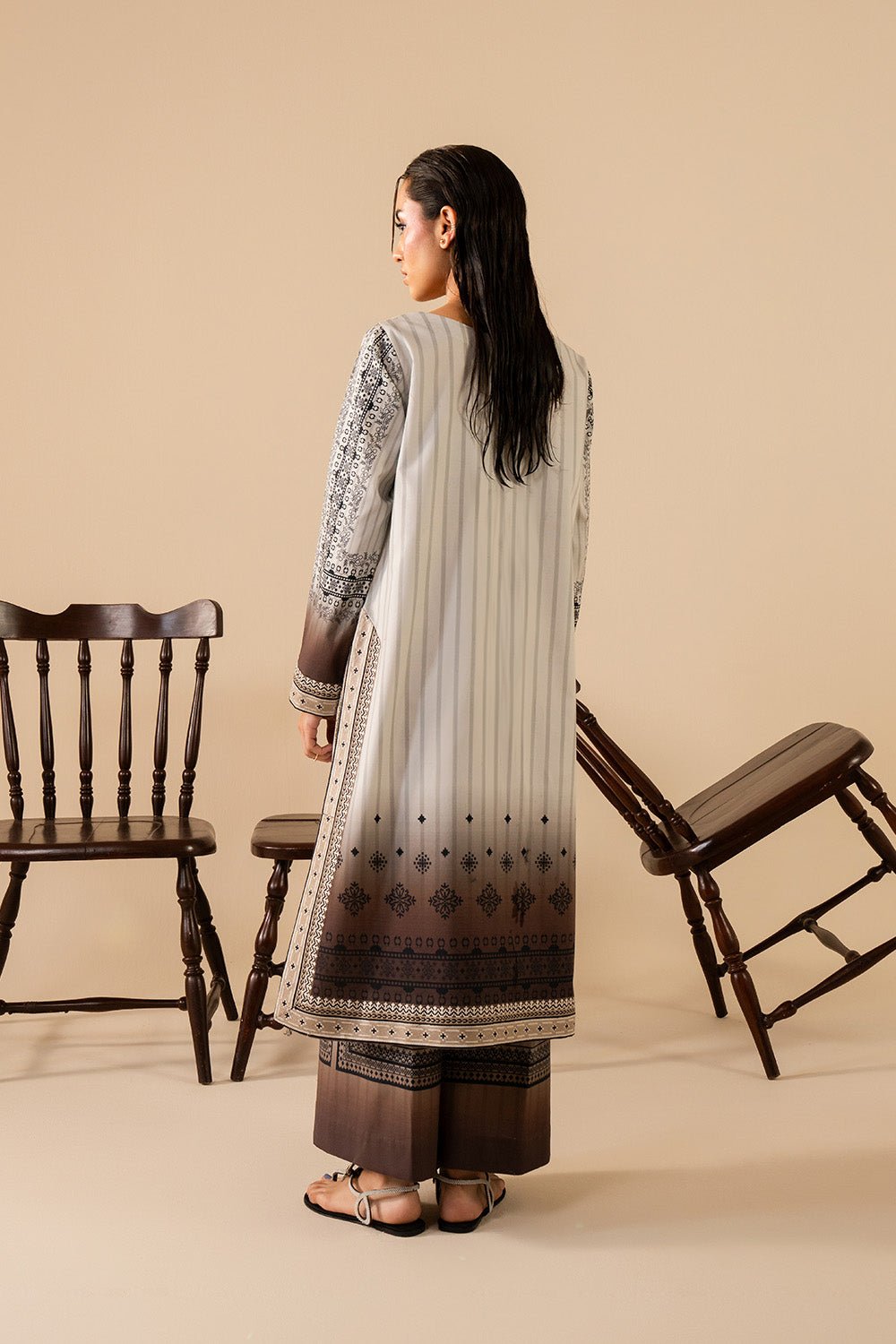 Maryum N Maria | Floren Lawn | CELIA-Brand:Maryam N Maria-Type:Ladies Clothes-Pastel Gray-Lawn-House of Maryam- Buy in UK, USA