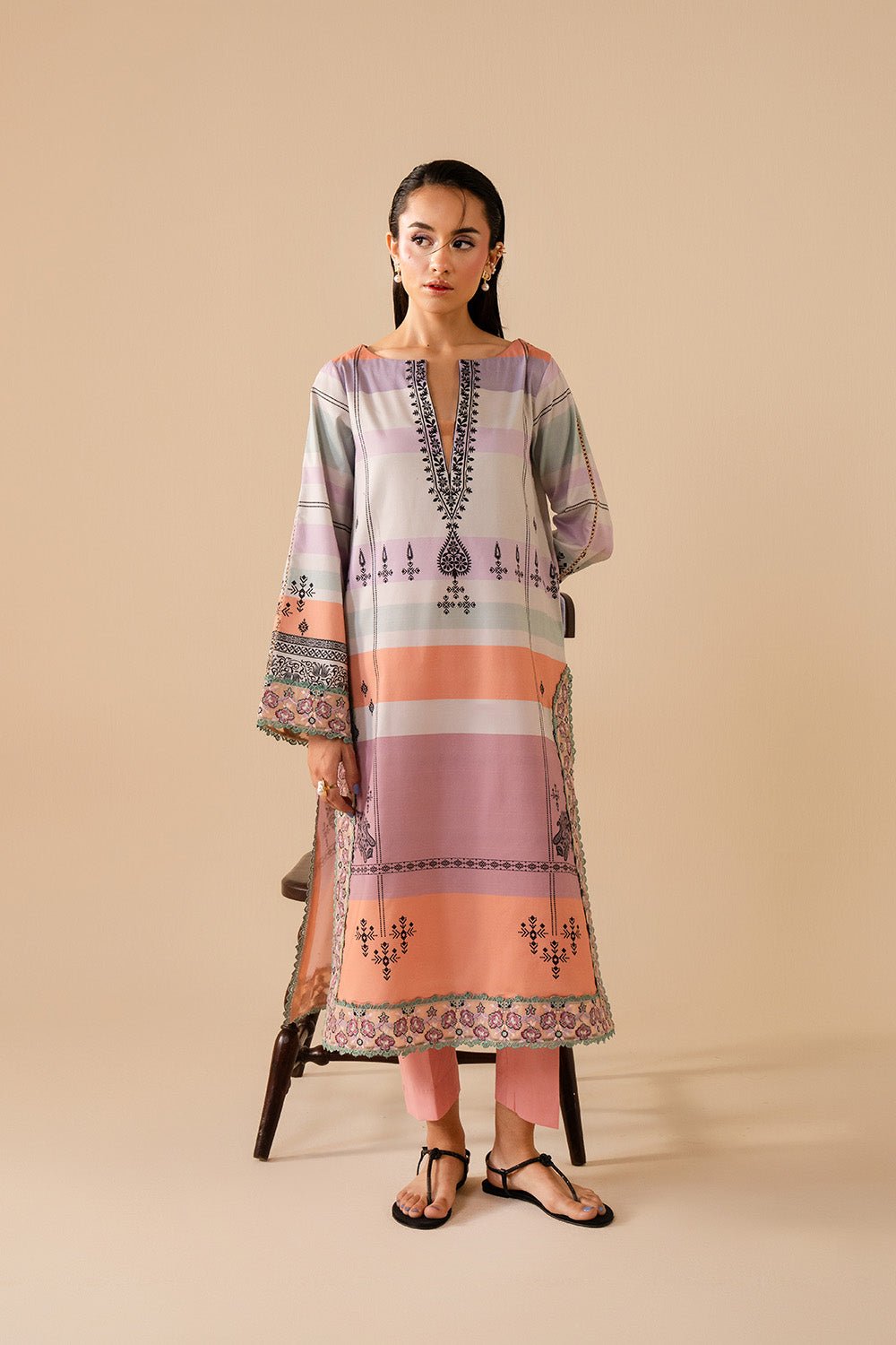 Maryum N Maria | Floren Lawn | CLARA-Brand:Maryam N Maria-Type:Ladies Clothes-Multi-Lawn-House of Maryam- Buy in UK, USA
