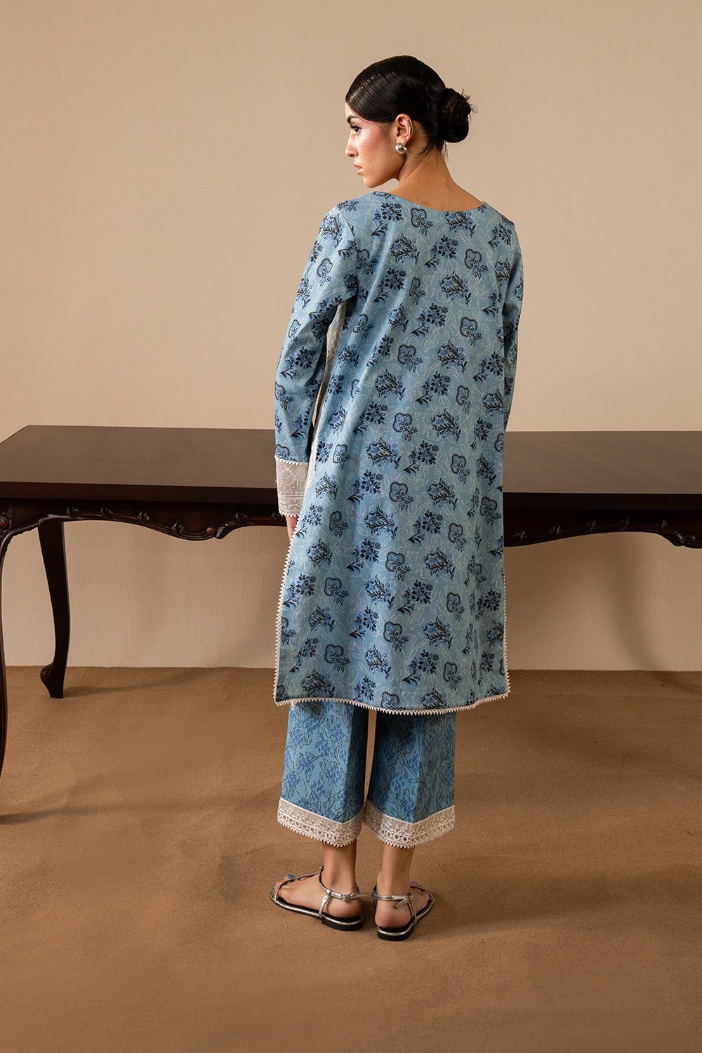 Maryum N Maria | Floren Lawn | COCO-Brand:Maryam N Maria-Type:Ladies Clothes-Sky Blue-Lawn-House of Maryam- Buy in UK, USA
