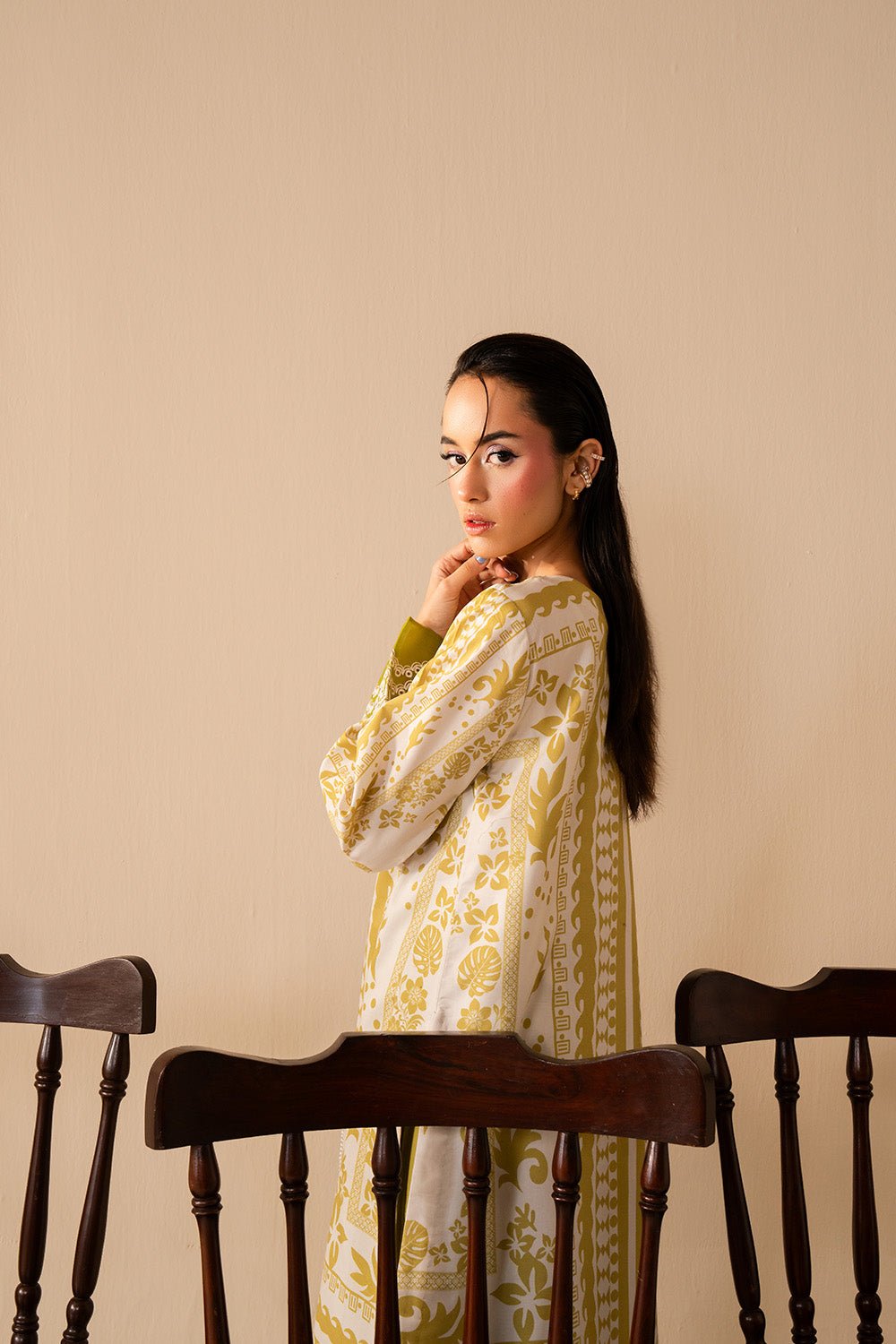 Maryum N Maria | Floren Lawn | ILLIANA-Brand:Maryum N Maria-Type:Ladies Clothes-mendhi-Lawn-House of Maryam- Buy in UK, USA