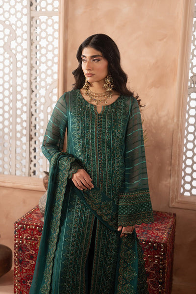 Maryum N Maria | Luxury Edit | AHAVA - MWU5680-Brand:Maryam N Maria-Type:Ladies Clothes-Teal Green-Chiffon-House of Maryam- Buy in UK, USA