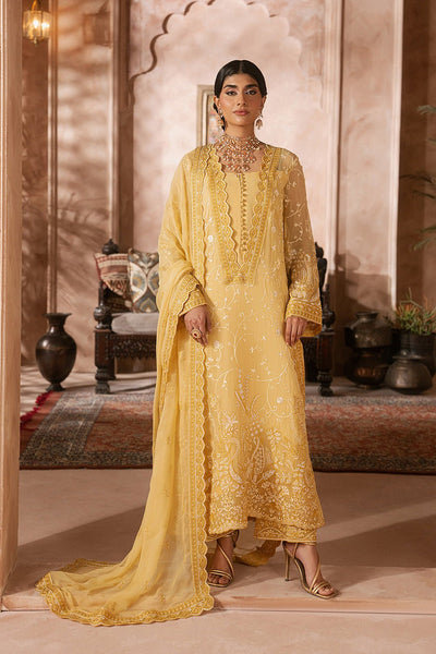 Maryum N Maria | Luxury Edit | LILACH - MWU5683-Brand:Maryam N Maria-Type:Ladies Clothes-Gold-Chiffon-House of Maryam- Buy in UK, USA