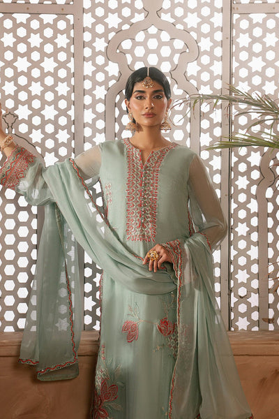 Maryum N Maria | Luxury Edit | MEIRA - MWU5684-Brand:Maryam N Maria-Type:Ladies Clothes-Sage Green-Chiffon-House of Maryam- Buy in UK, USA