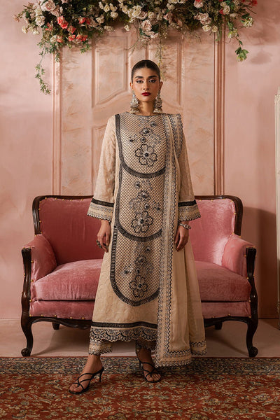 Maryum N Maria | Luxury Edit | NAVA - MWU5686-Brand:Maryam N Maria-Type:Ladies Clothes-Beige-Chiffon-House of Maryam- Buy in UK, USA