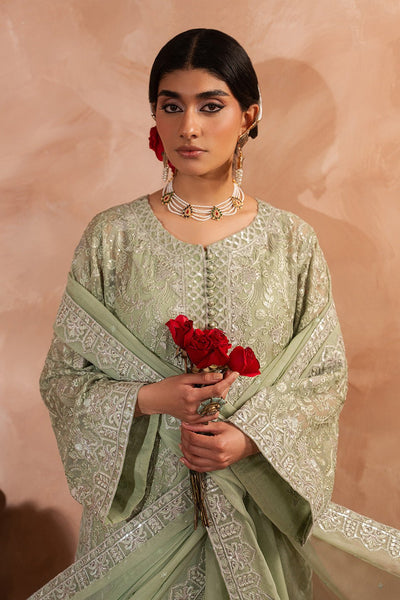 Maryum N Maria | Luxury Edit | SHAYNA - MWU5685-Brand:Maryam N Maria-Type:Ladies Clothes-Mint Green-Chiffon-House of Maryam- Buy in UK, USA