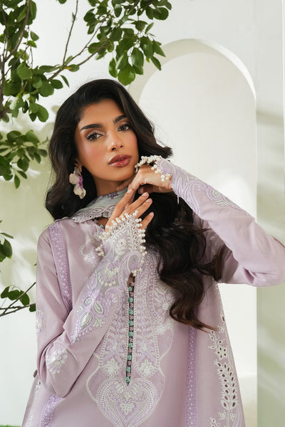 Maryum N Maria | Soiree Lawn | Fragnant-Brand:Maryam N Maria-Type:Ladies Clothes-Lawn-Soft Lilac-House of Maryam- Buy in UK, USA