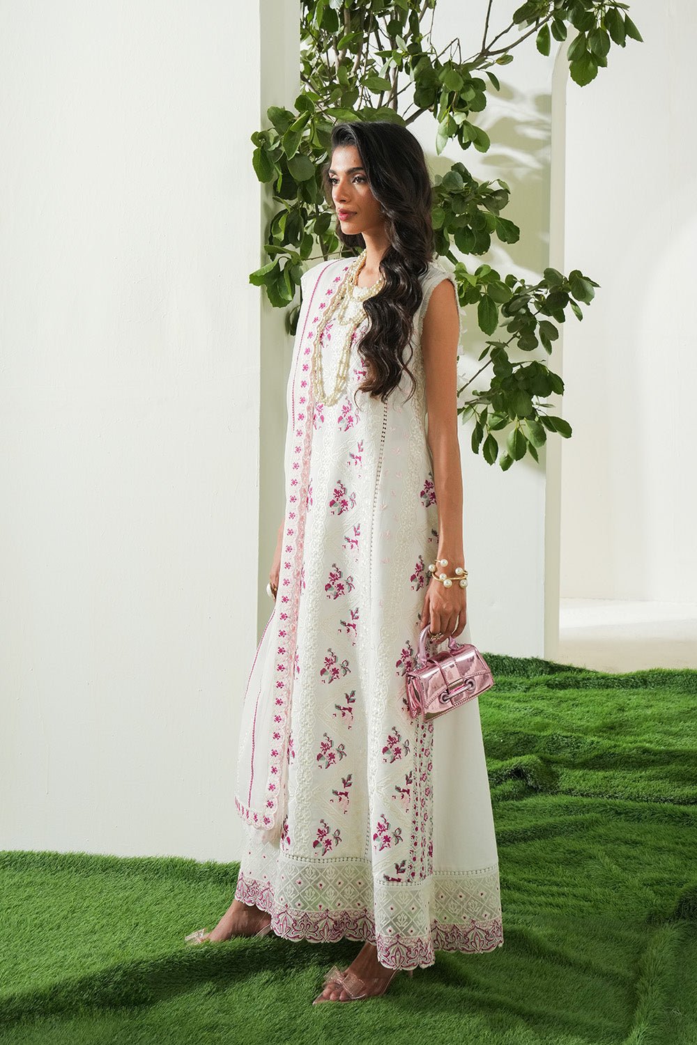 Maryum N Maria | Soiree Lawn | Frosted Meadow-Brand:Maryam N Maria-Type:Ladies Clothes-Ivory-Lawn-House of Maryam- Buy in UK, USA