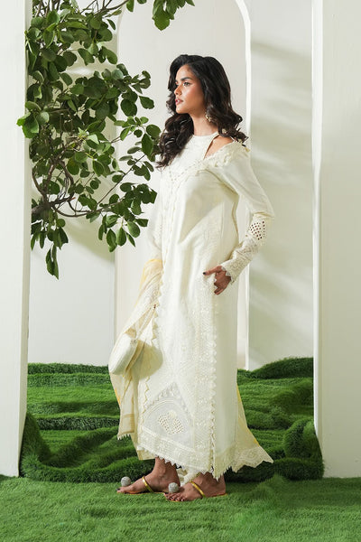 Maryum N Maria | Soiree Lawn | Lime-Brand:Maryum N Maria-Type:Ladies Clothes-Ivory-Lawn-House of Maryam- Buy in UK, USA