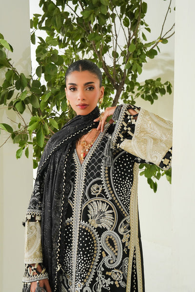Maryum N Maria | Soiree Lawn |Mirage-Brand:Maryam N Maria-Type:Ladies Clothes-Black-Lawn-House of Maryam- Buy in UK, USA