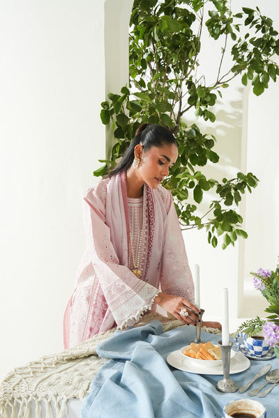 Maryum N Maria | Soiree Lawn | Salmon-Brand:Maryam N Maria-Type:Ladies Clothes-Soft Lilac-Lawn-House of Maryam- Buy in UK, USA
