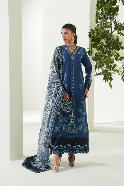 Maryum N Maria | Soiree Lawn | Seawave-Brand:Maryam N Maria-Type:Ladies Clothes-Navy-Lawn-House of Maryam- Buy in UK, USA
