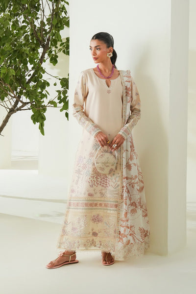 Maryum N Maria | Soiree Lawn | Shore-Brand:Maryum N Maria-Type:Ladies Clothes-Ivory-Lawn-House of Maryam- Buy in UK, USA