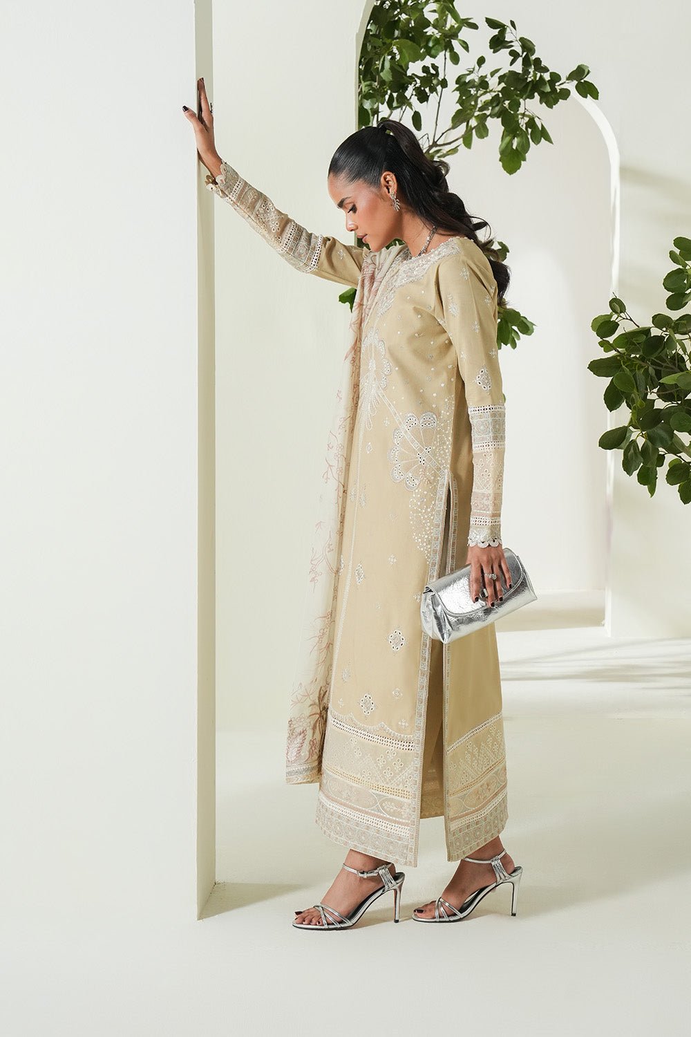 Maryum N Maria | Soiree Lawn | Summer Sand-Brand:Maryam N Maria-Type:Ladies Clothes-Beige-Lawn-House of Maryam- Buy in UK, USA