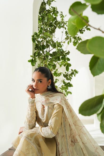 Maryum N Maria | Soiree Lawn | Summer Sand-Brand:Maryam N Maria-Type:Ladies Clothes-Beige-Lawn-House of Maryam- Buy in UK, USA