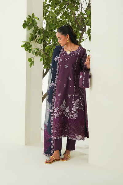 Maryum N Maria | Soiree Lawn | Sweet Pea-Brand:Maryum N Maria-Type:Ladies Clothes-Magenta-Lawn-House of Maryam- Buy in UK, USA