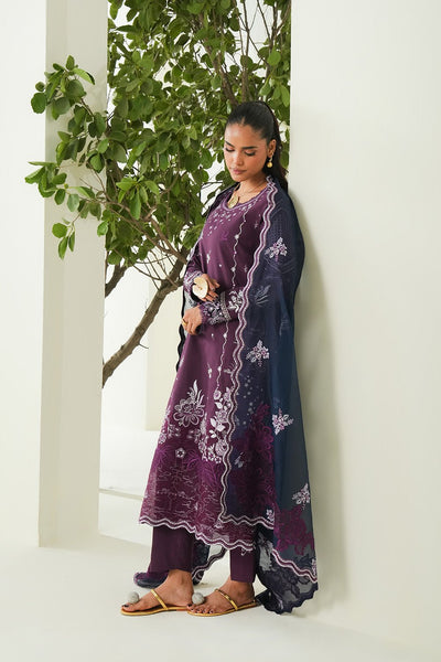 Maryum N Maria | Soiree Lawn | Sweet Pea-Brand:Maryum N Maria-Type:Ladies Clothes-Magenta-Lawn-House of Maryam- Buy in UK, USA