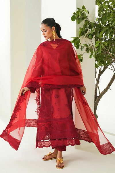 Maryum N Maria | Soiree Lawn | Zinnia-Brand:Maryum N Maria-Type:Ladies Clothes-Haute Red-Lawn-House of Maryam- Buy in UK, USA