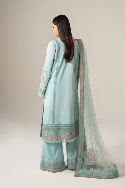 Maryum N Maria | The Eid Affair | BANIN - MSS6368-Brand:Maryum N Maria-Type:Ladies Clothes-Light Blue-Lawn-House of Maryam- Buy in UK, USA