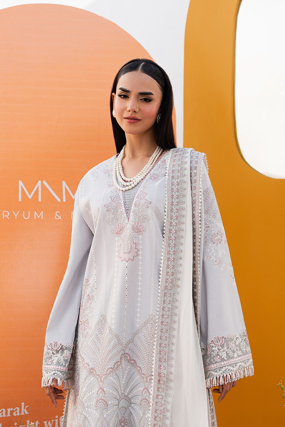 Maryum N Maria | The Eid Affair | DIALA - MSS6369-Brand:Maryum N Maria-Type:Ladies Clothes-Light Lavender-Lawn-House of Maryam- Buy in UK, USA