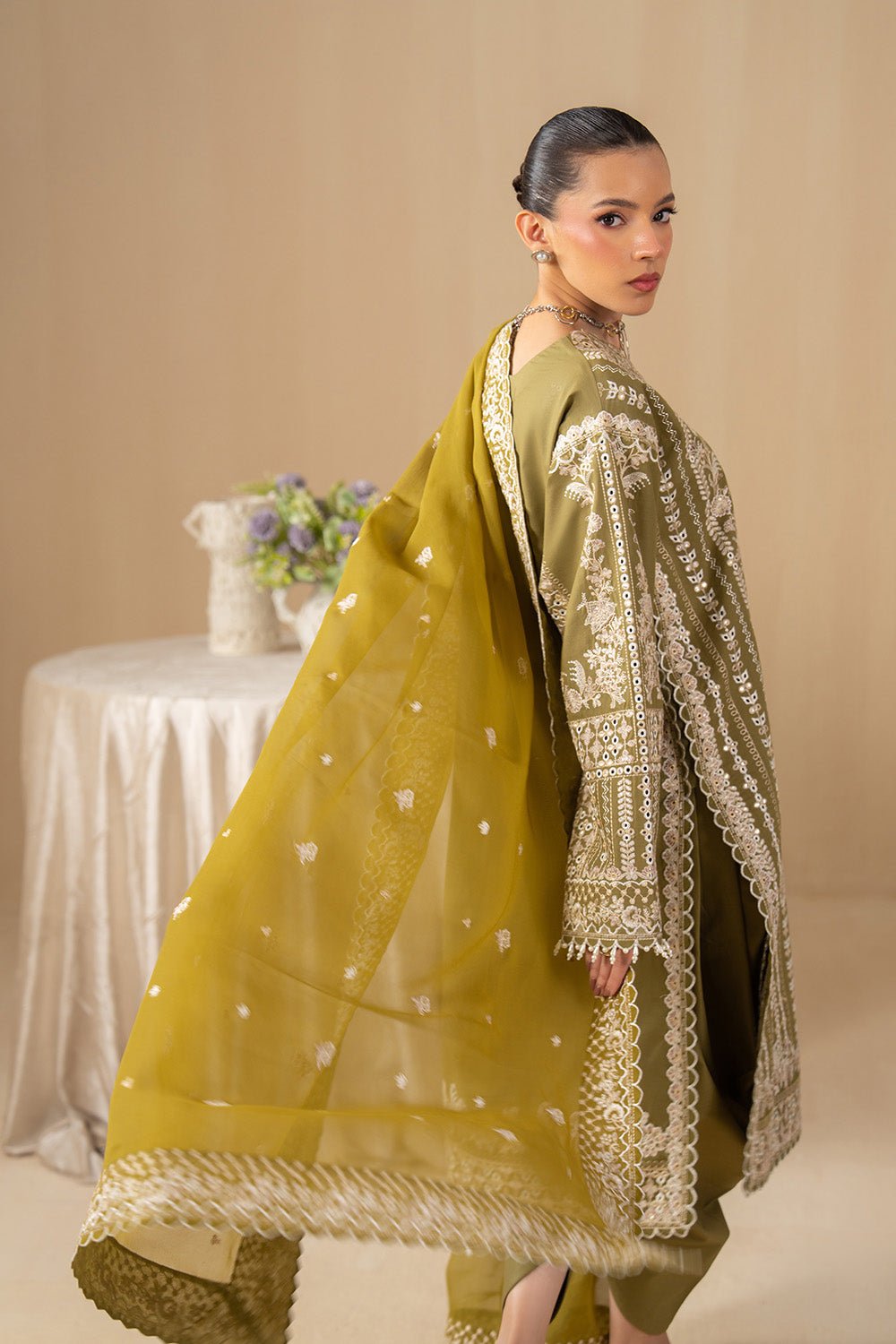 Maryum N Maria | The Eid Affair | NARIN - MSS6382-Brand:Maryam N Maria-Type:Ladies Clothes-mendhi-Lawn-House of Maryam- Buy in UK, USA