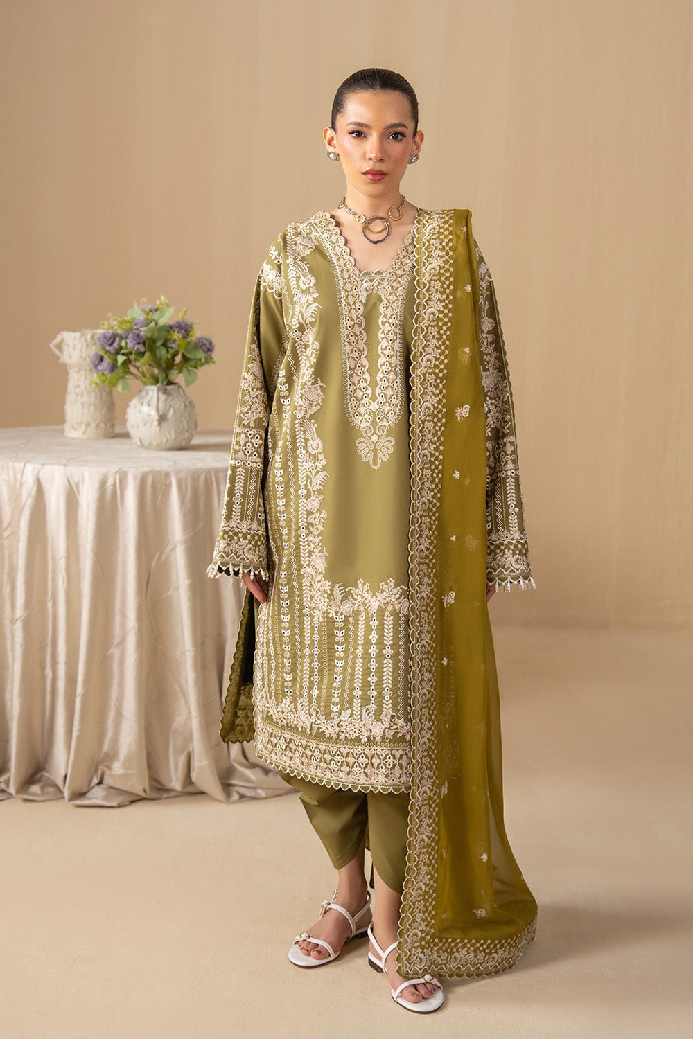Maryum N Maria | The Eid Affair | NARIN - MSS6382-Brand:Maryam N Maria-Type:Ladies Clothes-mendhi-Lawn-House of Maryam- Buy in UK, USA