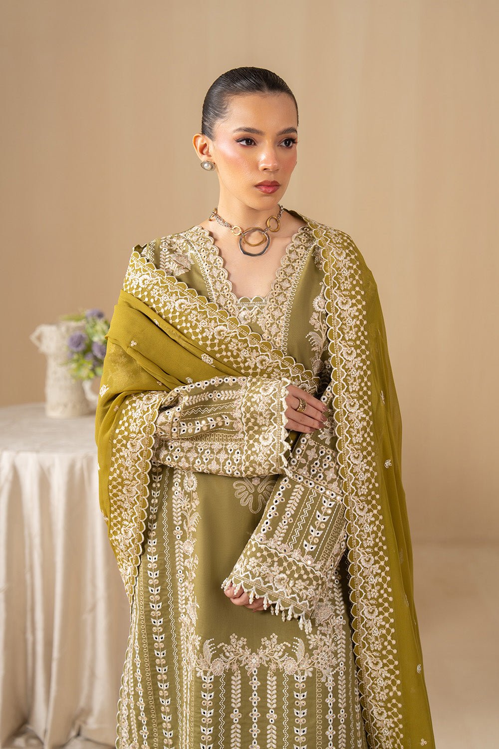 Maryum N Maria | The Eid Affair | NARIN - MSS6382-Brand:Maryam N Maria-Type:Ladies Clothes-mendhi-Lawn-House of Maryam- Buy in UK, USA