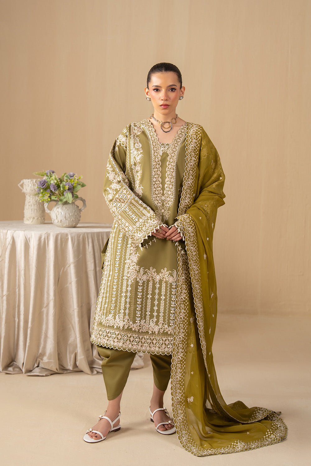 Maryum N Maria | The Eid Affair | NARIN - MSS6382-Brand:Maryam N Maria-Type:Ladies Clothes-mendhi-Lawn-House of Maryam- Buy in UK, USA
