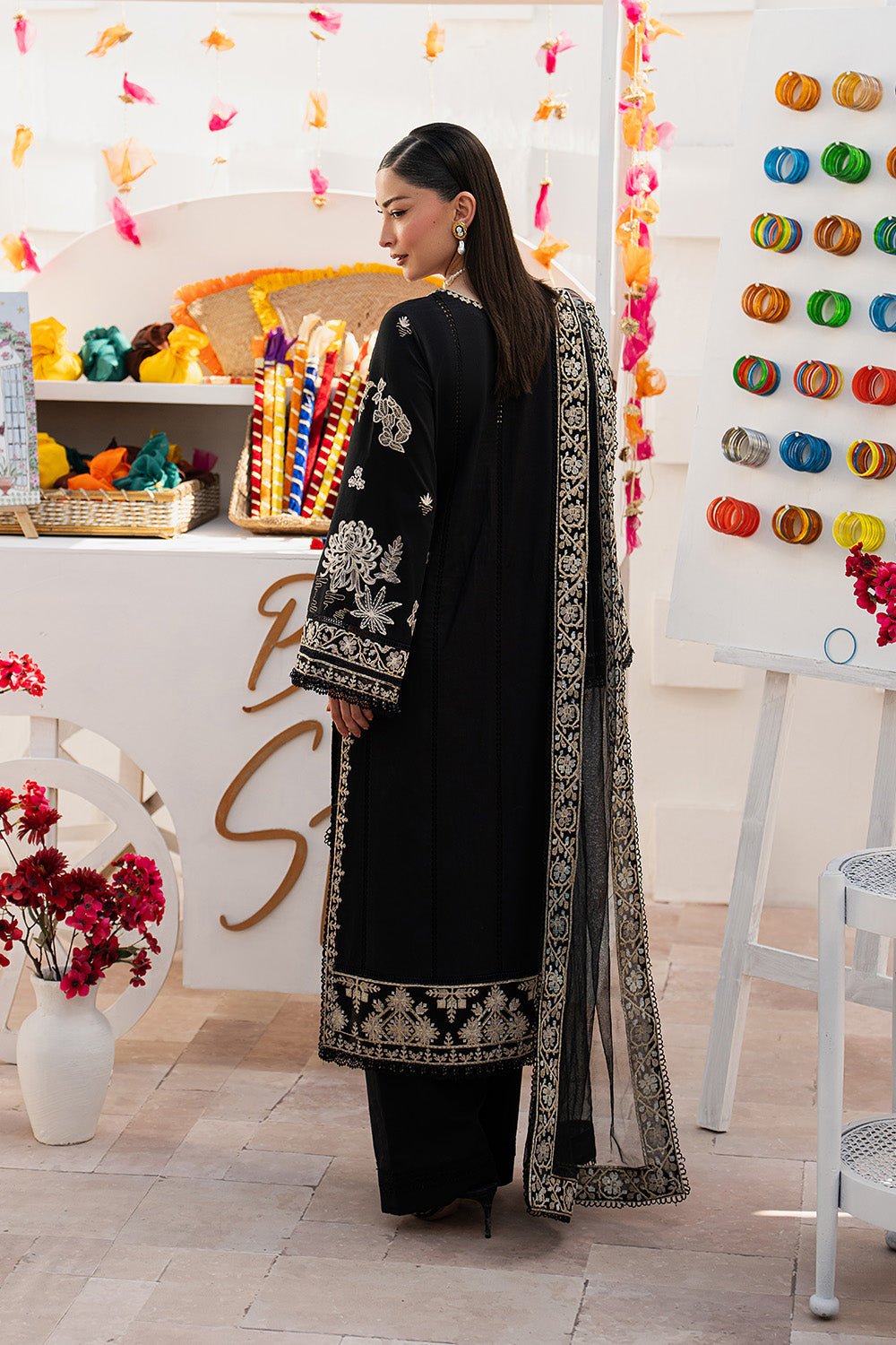 Maryum N Maria | The Eid Affair | RIMAS - MSS6367-Brand:Maryum N Maria-Type:Ladies Clothes-Black-Lawn-House of Maryam- Buy in UK, USA