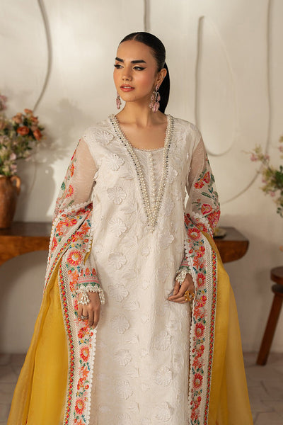 Maryum N Maria | The Eid Affair | TALIN - MSS6376-Brand:Maryum N Maria-Type:Ladies Clothes-Ivory-Lawn-House of Maryam- Buy in UK, USA