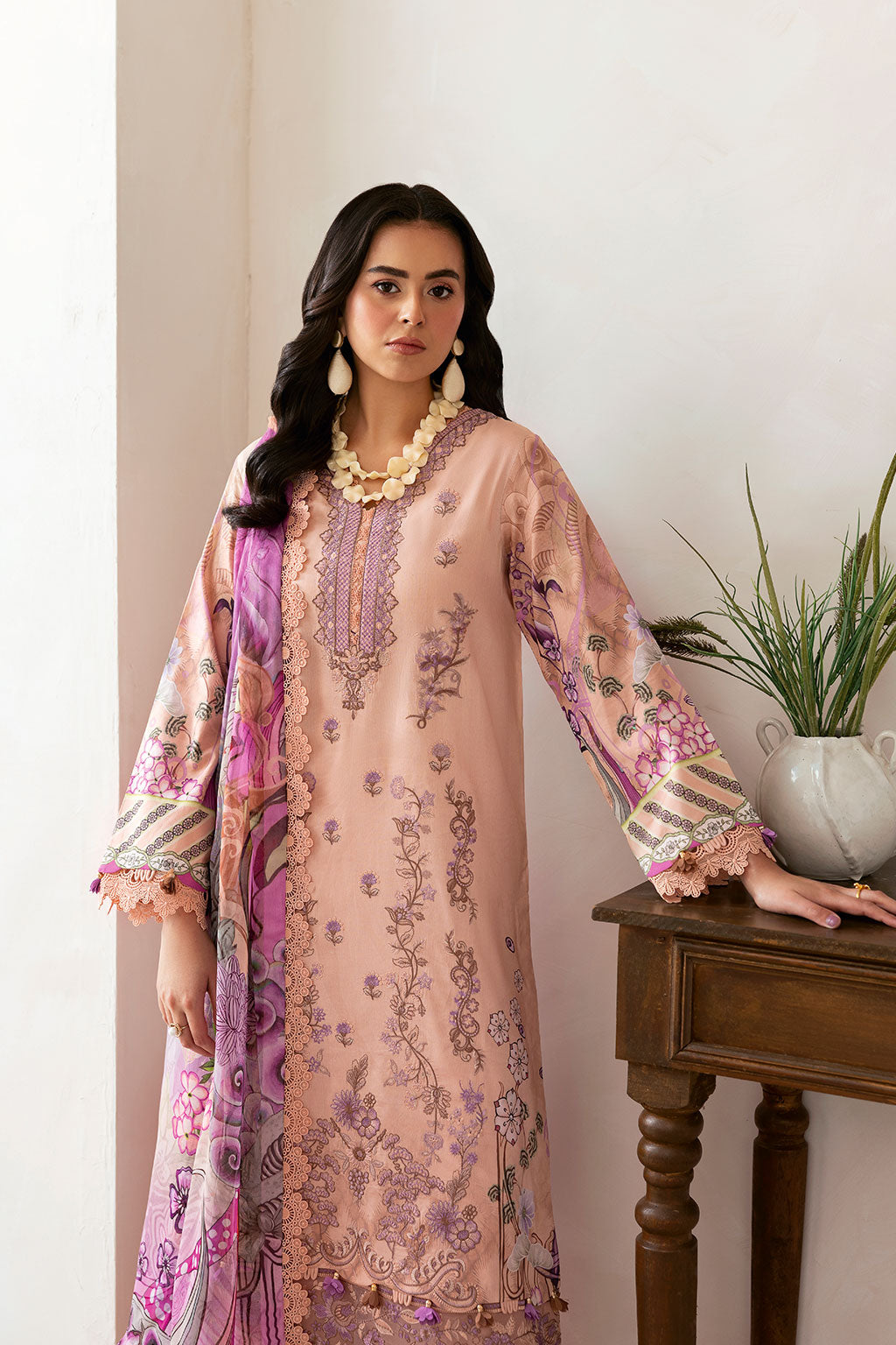 Ramsha | Mashaal Luxury Lawn | L-1411 -  Ramsha Ladies Clothes - Original Designer Dress - House of Maryam
