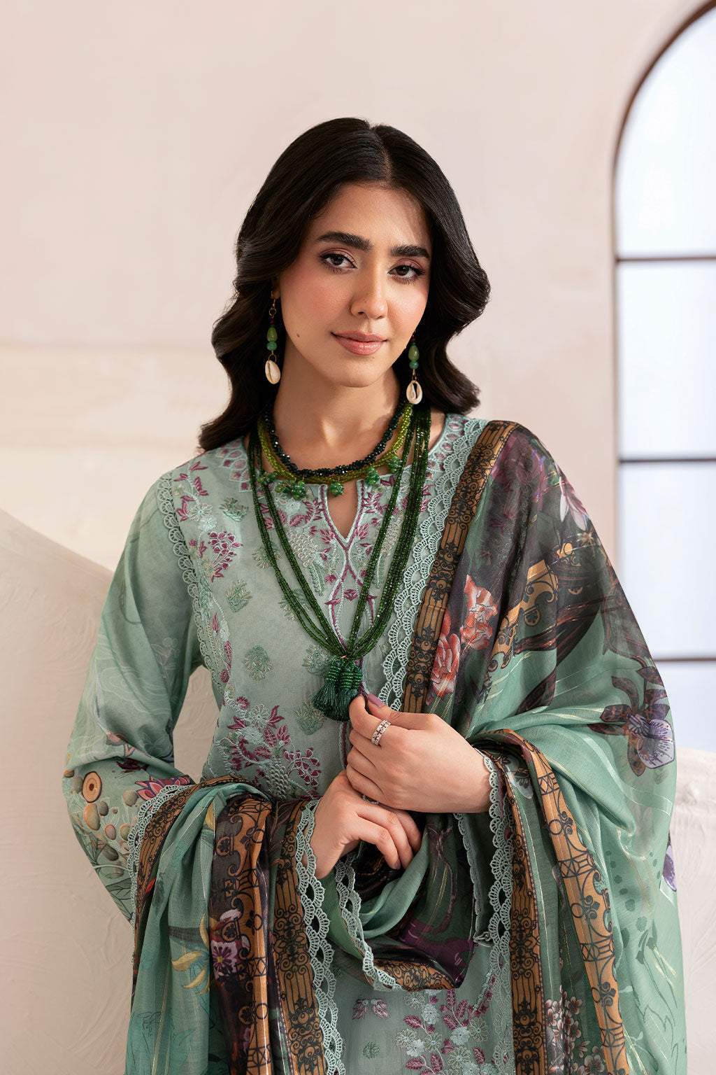 Ramsha | Mashaal Luxury Lawn | L-1405 -  Ramsha Ladies Clothes - Original Designer Dress - House of Maryam