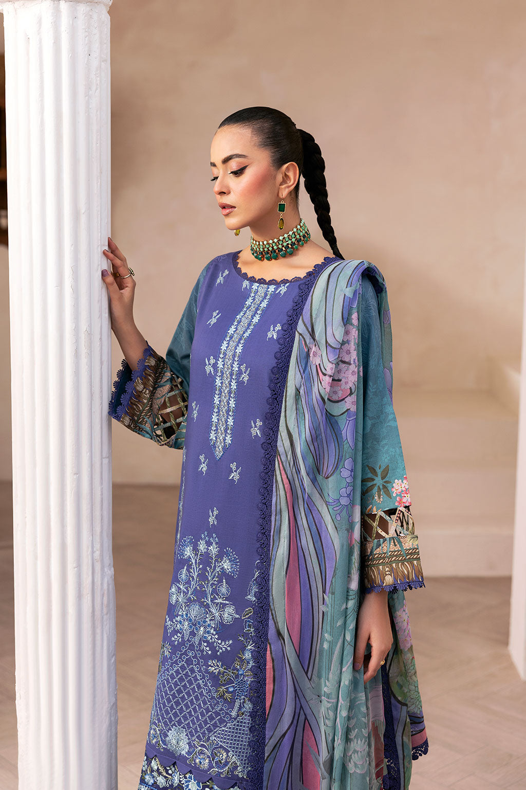 Ramsha | Mashaal Luxury Lawn |  L-1412 -  Ramsha Ladies Clothes - Original Designer Dress - House of Maryam